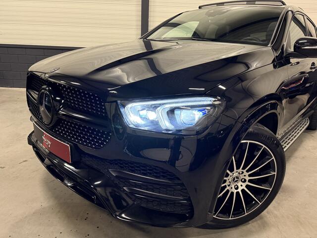 Mercedes-Benz GLE-KLASSE Coupé 350 e 4MATIC AMG PANO/LUCHTVERING/BURMESTER/TREKHAAK/HEAD-UP/ACC/CAMERA/MEMORY+MASSAGE/DISTRONIC/21"/BLACK STYLE/VOLLEDIG MERCEDES DEALER HISTORIE