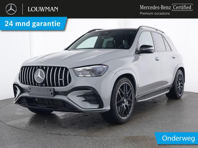 Mercedes-Benz GLE-KLASSE Mercedes-AMG 53 Hybrid 4MATIC+ AMG | Night Pakket | 22 Inch AMG Velgen | Distronic | Trekhaak | Panorama Schuif-Kanteldak. Inclusief 24 maanden MB Certified garantie voor Europa.