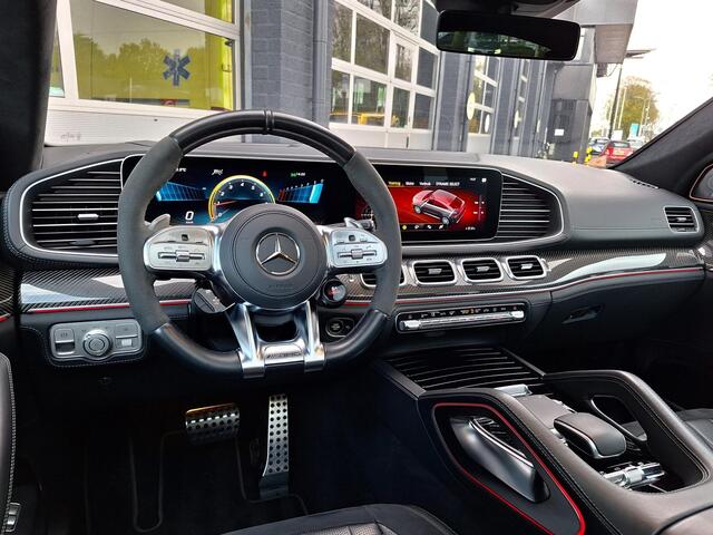 Mercedes-Benz GLE-KLASSE Coupé AMG 63 S 4MATIC+ | Panoramadak | Night pakket | Burmester high-end 3D | Nappaleder zwart | Trekhaak | Rijassistentiepakket | 360° camera | Massage stoelen | Memory pakket | Dodehoekassistentie | Multibeam LED | Keyless-GO | Elektrische achterklep