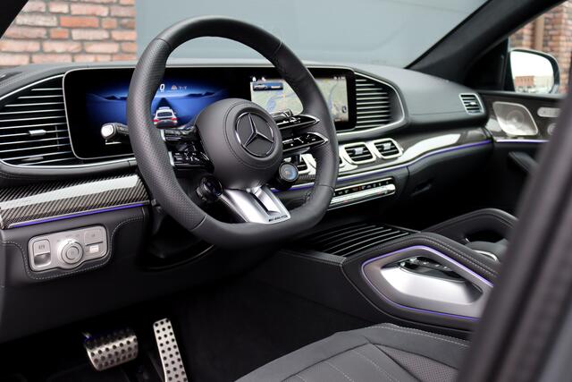 Mercedes-Benz GLE-KLASSE Coupé AMG 53 Hybrid 4MATIC+ Premium Aut9 | Facelift | 'Manufaktur' | Airmatic | Distronic | Carbon | Panoramadak | Massage | Trekhaak | Vlakkenverwarming | HUD | Stoelventilatie | Luchtkwaliteitspakket |