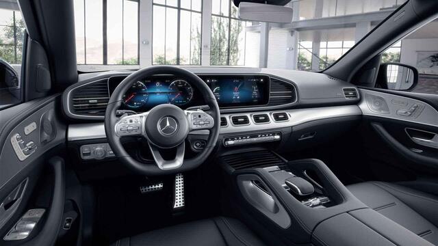 Mercedes-Benz GLE-KLASSE 450 4MATIC Premium Plus 7p | AMG | Night | Luchtvering | Panoramadak | Trekhaak | Treeplanken | Burmester |