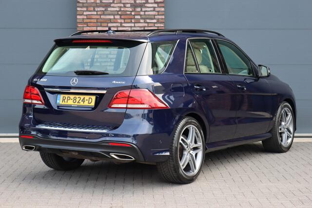 Mercedes-Benz GLE-KLASSE 400 4MATIC AMG Line | Luchtvering | Panoramadak | Trekhaak | Leder | Elek. Stoelen | Surround Camera | Sfeerverlichting | Stoelverwarming | Nightpakket |
