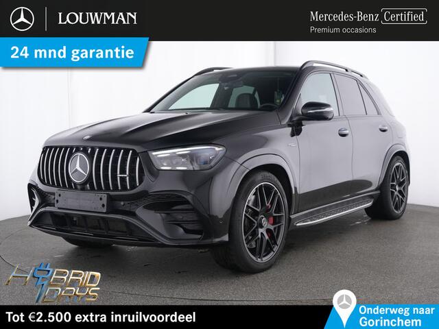 Mercedes-Benz GLE-KLASSE AMG 53 Hybrid 4MATIC+ Premium Plus Alarm Klasse 3 | 22 Inch AMG Velgen | Trekhaak | Nigt Pakket | Head-up-Display | Airmatic | Panorama Schuif-Kanteldak | Inclusief 24 maanden MB Certified garantie voor Europa.