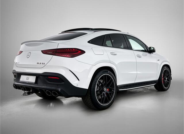 Mercedes-Benz GLE-KLASSE Coupé AMG 53 Hybrid 4MATIC+ Night Edition Premium Plus | Winterpakket | Remklauwen in rood | Sierelementen AMG carbon | Stoelventilatie voor | 22 inch kruisspaaks AMG-velgen | Trekhaak | Panoramaschuifdak | 360° camera |