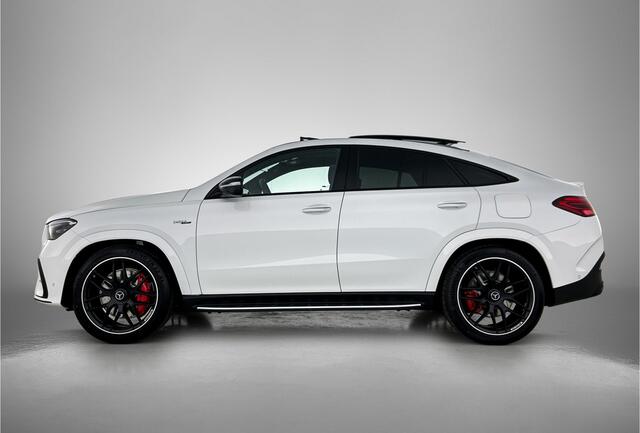 Mercedes-Benz GLE-KLASSE Coupé AMG 53 Hybrid 4MATIC+ Night Edition Premium Plus | Winterpakket | Remklauwen in rood | Sierelementen AMG carbon | Stoelventilatie voor | 22 inch kruisspaaks AMG-velgen | Trekhaak | Panoramaschuifdak | 360° camera |