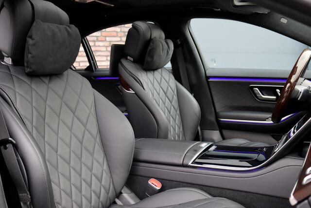 Mercedes-Benz S-KLASSE 580 e 4MATIC Lang AMG Line | Airmatic | Chauffeurspakket | Achterasbesturing | Augmented HUD | Distronic+ | Burmester | 3D-Display | Entertainment Achter | Vlakkenverwarming | Zonweringspakket |
