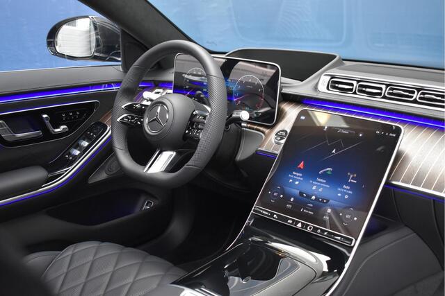 Mercedes-Benz S-KLASSE 500 4Matic Lang Premium Plus AMG | Achterasbesturing | Exclusiefpakket | Designo walnotenhout | Rear Executive | 360° Camera