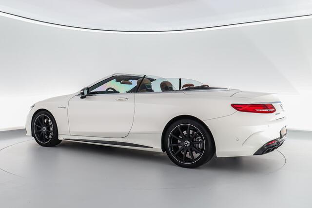 Mercedes-Benz S-KLASSE S63 AMG Cabrio 585pk 4Matic |dealer onderhouden|Carbon exterieur|Burmester High end|drivers package|luchtvering|Air scarf|nightvision|massage|memory|Carbon interieur|HUD|360 camera|