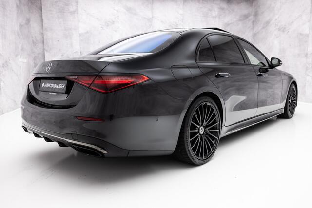 Mercedes-Benz S-KLASSE 580 e 4MATIC Lang AMG Line | Achterassturing | Massage | 21" | BTW