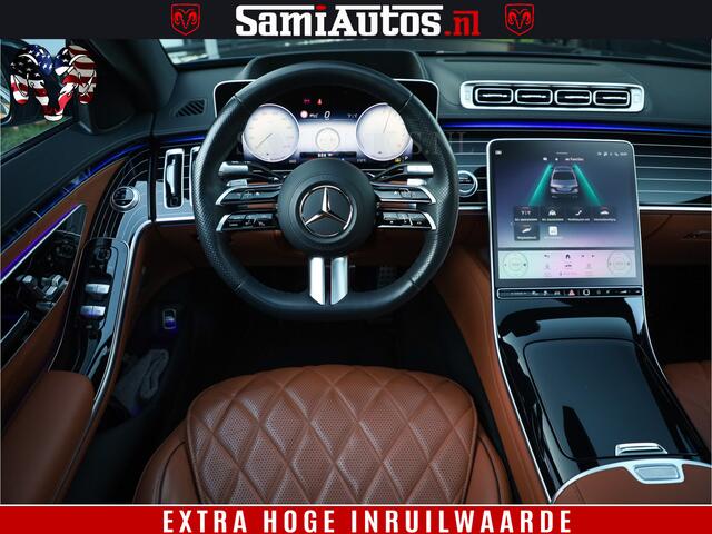 Mercedes-Benz S-KLASSE AMG Line 580 510 PK 4 WIELSTURING 4MATIC LANG Origineel Nederlandse auto | Dealer Onderhouden | Fabrieksgarantie t/m 20 Aug 2027 of 200000 km