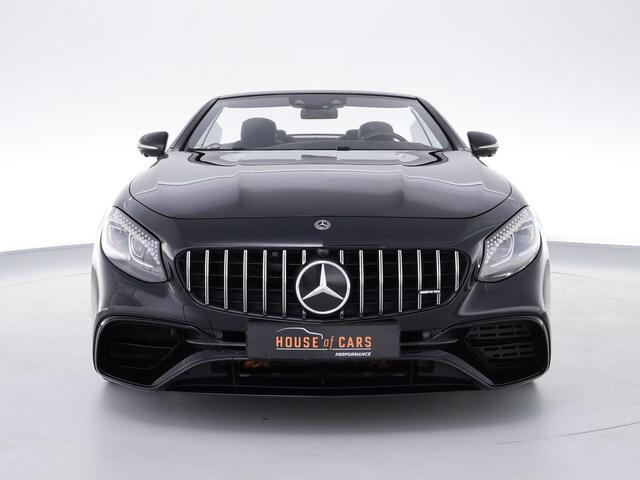 Mercedes-Benz S-KLASSE S63 AMG Cabrio 585pk 4MATIC+ Premium Plus |dealer onderhouden|Burmester high-end|keramisch|massage|Airscarf|nightvision|stoelverwarming & verkoeling|memory|360°|head-up|stuurverwarming|carbon interieur|dodehoek|