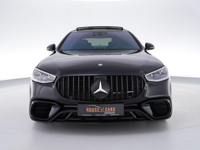 Mercedes-Benz S-KLASSE 63S AMG 802pk E Performance |pano|Burmester High end|chauffeurspakket|achteras besturing|rearseat infotainmentHUD|360 camera|digital LED|memory|Apple Carplay|