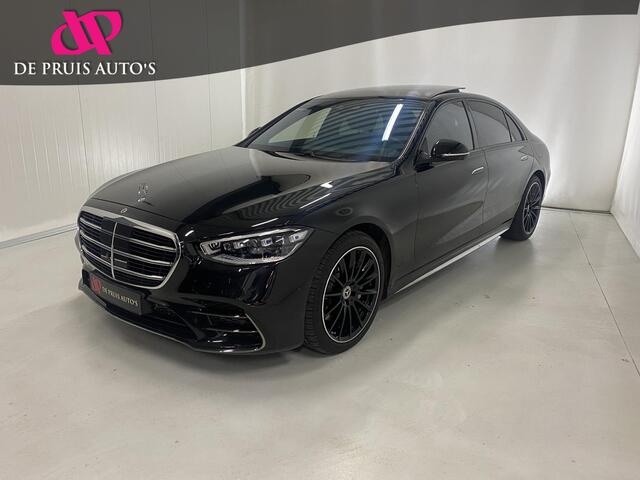 Mercedes-Benz S-KLASSE 580 e 4MATIC Lang AMG Line 4 Wiel besturing 360°-camera Pano Softclose 20 Inch Head Up Laser Koplampen Night Pakket