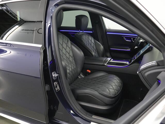 Mercedes-Benz S-KLASSE 580 e 4MATIC Lang AMG Line | Panoramadak | Achterasbesturing | Burmester | Head-up display | Digital light | Rijassistentiepakket | Nappaleder |