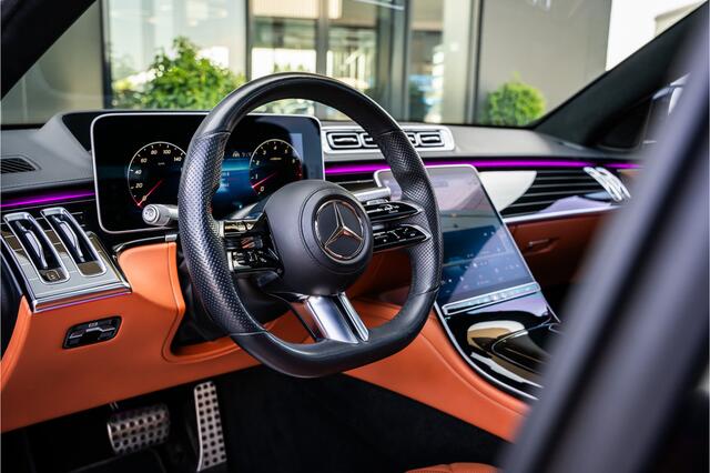 Mercedes-Benz S-KLASSE S500 4MATIC Lang AMG Line - Panorama | Achterasbesturing | Burmester+ | Massage | 360 Cam