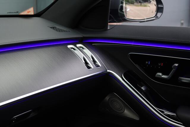 Mercedes-Benz S-KLASSE 500 4MATIC Lang AMG Line Aut9 | Airmatic | Achterasbesturing | Distronic+ | Massage | Stoelventilatie | Burmester | Memory | Digital Light | HUD | Soft-Close |