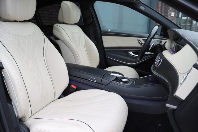 Mercedes-Benz S-KLASSE 560 4MATIC Lang AMG Line Premium+ | V8 | Distronic+ | Panoramadak | Memory | Burmester | Stoelventilatie | Soft-Close | HUD | Surround Camera | Keyless Go | Zonweringspakket |