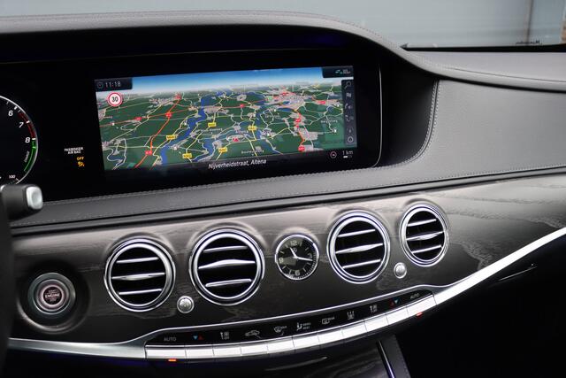 Mercedes-Benz S-KLASSE 560 e Lang AMG Line | Luchtvering | Distronic+ | Massage | Stoelventilatie | Panoramadak | Multibeam LED | Soft-Close | Keyless Go | HUD | Apple Carplay |