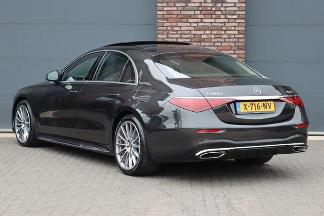 Mercedes-Benz S-KLASSE 580 e 4MATIC AMG Line | Achterasbesturing | Luchtvering | Distronic+ | Massage | Exclusief Nappa Leder | Stoelventilatie V+A | HUD | Parfumering | Soft-Close | 3D-Display | Digital Light |
