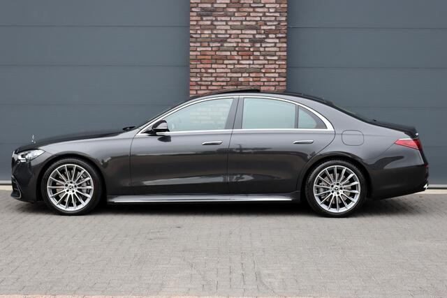 Mercedes-Benz S-KLASSE 580 e 4MATIC AMG Line | Achterasbesturing | Luchtvering | Distronic+ | Massage | Exclusief Nappa Leder | Stoelventilatie V+A | HUD | Parfumering | Soft-Close | 3D-Display | Digital Light |