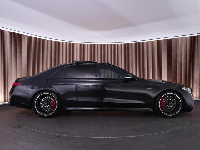 Mercedes-Benz S-KLASSE 63S AMG 802pk E Performance |22" custom wielen|pano|Burmester High end|chauffeurspakket|achteras besturing|rearseat infotainment|HUD|360 camera|digital LED|memory|Apple Carplay|