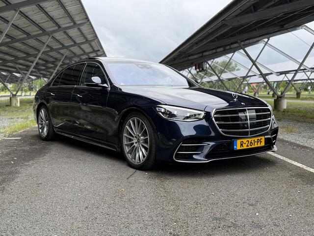 Mercedes-Benz S-KLASSE 580 e 4MATIC Lang AMG Line | Panoramadak | Achterasbesturing | Burmester | Head-up display | Digital light | Rijassistentiepakket | Nappaleder |
