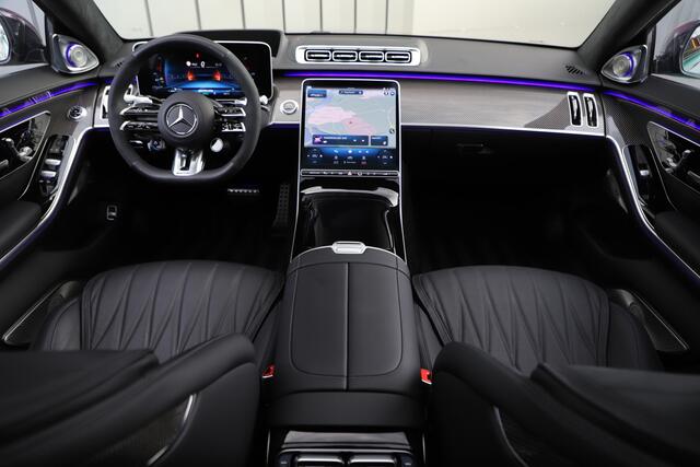 Mercedes-Benz S-KLASSE AMG 63 S E Performance | 802PK | Manufaktur | Achterasbesturing | Businessclass | Burmester High-end | Carbon int+ext | Entertainment | Massage | 2024.