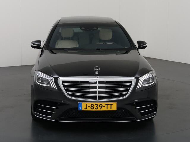 Mercedes-Benz S-KLASSE 560 4Matic Lang Premium Plus | Burmester | Beige leer | Executive pakket | Entertainment achter | AMG | Panoramadak |