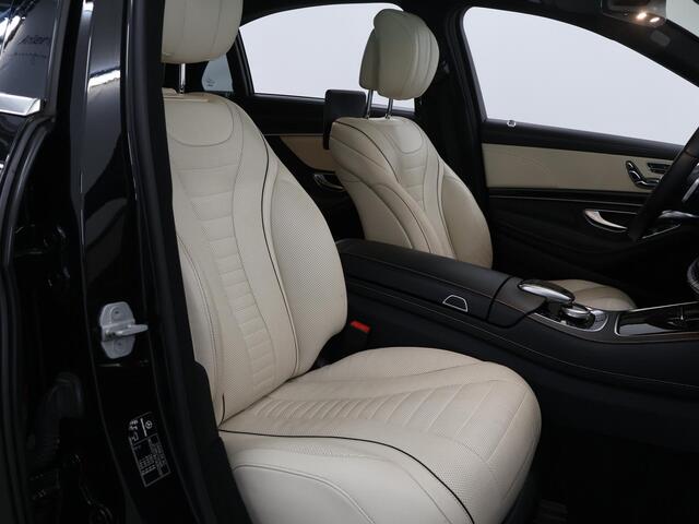 Mercedes-Benz S-KLASSE 560 4Matic Lang Premium Plus | Burmester | Beige leer | Executive pakket | Entertainment achter | AMG | Panoramadak |