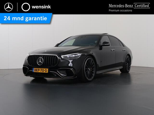 Mercedes-Benz S-KLASSE AMG 63 S E Performance | Comfort Seat Pack | Keramisch | Exclusive Pack | Entertainment achter | Premium Plus Pack | Night | 21" lichtmetalen velgen |