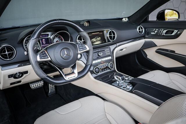 Mercedes-Benz SL-KLASSE AMG 63 | AMG DRIVERS PACKAGE | B&O | KERAMISCH | MAGIC SKY CONTROL | STOELKOELING/VERWARMING/MASSAGE | DISTRONIC PLUS | AIRSCARF | ACTIVE BODY CONTROL | MULTICONTOURZETELS | IWC KLOK | ETC