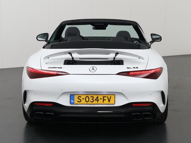 Mercedes-Benz SL-KLASSE Roadster AMG 63 4MATIC+ | Aeropdynamicapakket | 21" lichtmetalen velgen | Carbon interieur | Headup | Rijassistentiepakket |