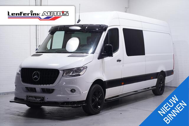 Mercedes-Benz SPRINTER 315 CDI 150 pk L3H2 Black&White Dubbel Cabine Navi, 360 Camera, AMG Grille, 18" LMV, Sidebars, Zonneklep, 6-Zits