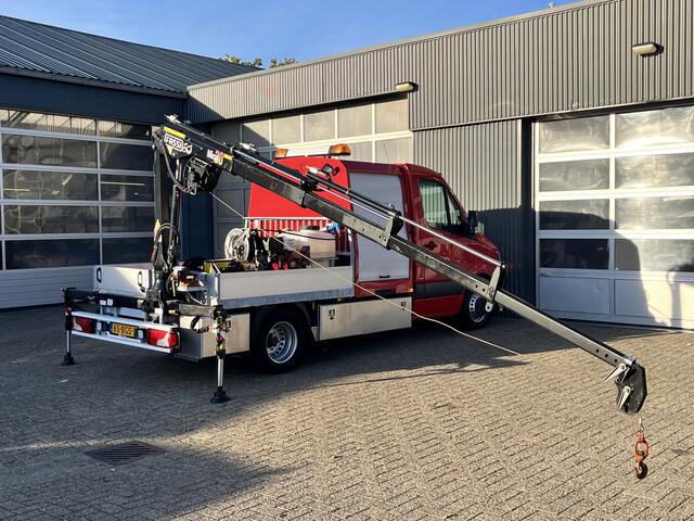 Mercedes-Benz SPRINTER 513 2.2 CDI 366 Laadkraan Hogedrukreingier Rioolreinigingsinstallatie Airco Cruise controle 2-Persoons Camera Kraan Autolaadkraan Gereedschapskist Open laadbak Pick-up p-up Euro 6 ( EX gemeinde )