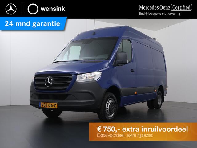 Mercedes-Benz SPRINTER 517 CDI | Aut. | L2 H2 | Dubbellucht | 3500 KG. TH | Parkeercamera | Automaat | Airco | Cruise Control | Betimmering | Flitsbalk | Certified