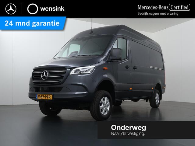 Mercedes-Benz SPRINTER 319 CDI | Aut. | L2 H2 | Select | 4X4 | Dubbele Schuifdeur | 2800 KG Trekhaak | Lederen bekleding | Distronic Plus | Navigatie | Parkeercamera | Certified