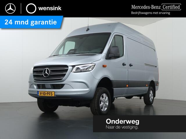 Mercedes-Benz SPRINTER 319 CDI | Aut. | L2 H2 | Select | 4X4 | Dubbele Schuifdeur | 2800 KG Trekhaak | Lederen bekleding | Distronic Plus | Navigatie | Parkeercamera | Certified
