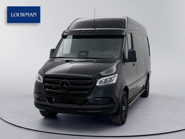 Mercedes-Benz SPRINTER 319 1.9 CDI L2H2 30 Jahre Edition Leder Vanstep Full black Zonneklep met Led MAK Safari 3500kg Trekhaak Betimmering Navigatie