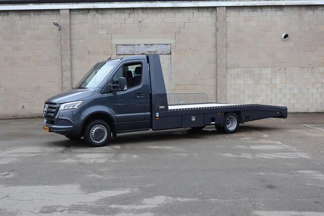Mercedes-Benz SPRINTER 519 CDI | Aut. | L3 | Tijhof | INCL. Aanhangwagen | Stoelverwarming | 3 zits | Dodehoekassistent | Climate Control | Complete Set Auto Transport | Autoambulance | Auto Ambulance |