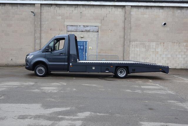 Mercedes-Benz SPRINTER 519 CDI | Aut. | L3 | Tijhof | INCL. Aanhangwagen | Stoelverwarming | 3 zits | Dodehoekassistent | Climate Control | Complete Set Auto Transport | Autoambulance | Auto Ambulance |