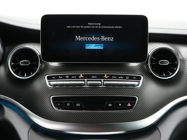 Mercedes-Benz V-KLASSE 300d Extra Lang Avantgarde Edition 8 pers | Navigatie | Voorstoelen Verwarmd | Parkeersensoren Voor én Achter | Achteruitrijcamera | Burmester Audiosysteem | Cruise Control | DAB | Dodehoekdetectie | Lane Assist | Schuifdeuren Links