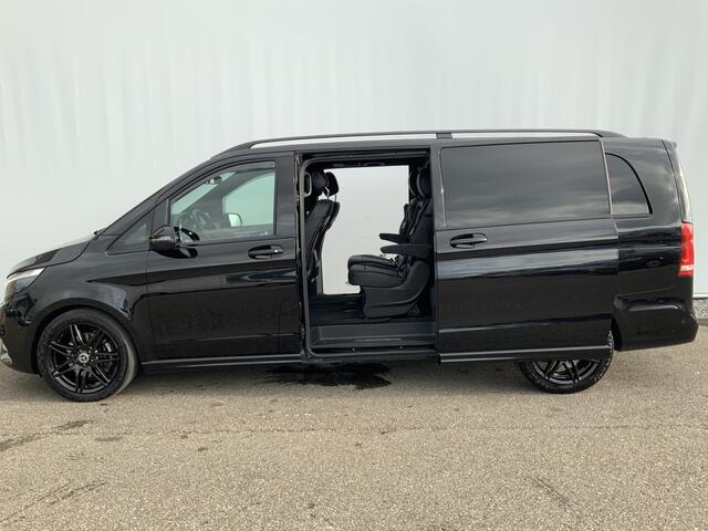 Mercedes-Benz V-KLASSE 300d Extra Lang Dub Cab Autom. Avantgarde Edition Elec Dub Schuifdeur Alu Velgen Camera Navi Trekhaak 2000 kg ,4 Zits Leer Volle Auto Euro 6