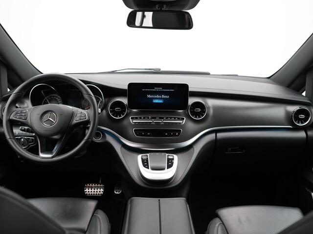 Mercedes-Benz V-KLASSE 300d Extra Lang Avantgarde Edition 8 pers | Navigatie | Voorstoelen Verwarmd | Parkeersensoren Voor én Achter | Achteruitrijcamera | Burmester Audiosysteem | Cruise Control | DAB | Dodehoekdetectie | Lane Assist | Schuifdeuren Links