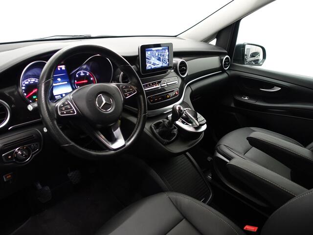 Mercedes-Benz V-KLASSE 220d Extra Lang DC Avantgarde- 2x Schuifdeur, Leder, Navi, Clima, Cruise, Grijs kenteken