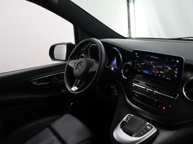 Mercedes-Benz V-KLASSE 300d | XL L3 | DUBBEL CABINE | AVANTGARDE | AMG | LUCHTVERING | BURMESTER | 360 CAMERA | LEREN BEKLEDING | CLIMATE CONTROL | ADAPTIEVE CRUISE | 2500 KG TREKHAAK | MEMORY SEATS | CARPLAY EN ANDROID AUTO