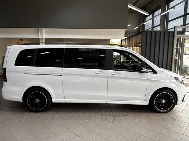 Mercedes-Benz V-KLASSE 220d L3 AMG Grijs Kenteken Distronic Trekhaak 2 EL. Schuifdeuren LED Night Pakket Stuurverwarming Stoelverwarming