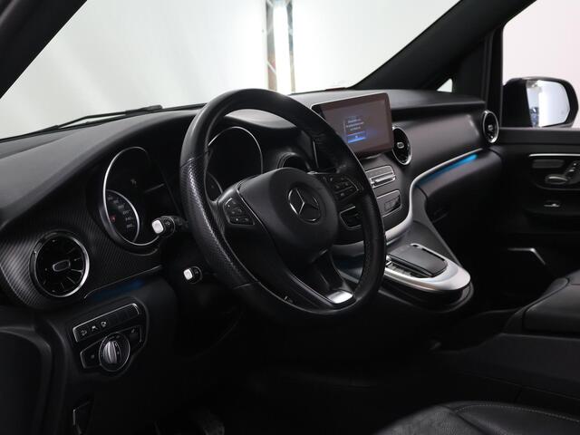 Mercedes-Benz V-KLASSE 300d | 4-MATIC | XL L3 | AMG | DUBBELE CABINE | DISTRONIC PLUS | BURMESTER SOUND | SCHUIFDEUR L+R | 360° CAMERA | AFN. TREKHAAK 2500KG. | ELK. VERSTELBARE STOELEN |
