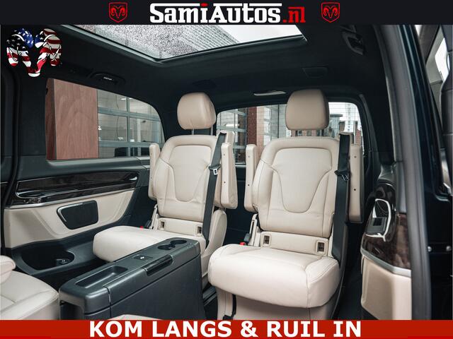 Mercedes-Benz V-KLASSE AMG VIP PURE LUXE 6 PERSOONS | 4-MATIC | LANG | PANO DAK | EXCLUSIVE | ADAPTIVE CRUISE | ALCANTARA HEMEL | BURMESTER | 6 X STOELEN VERWARMD EN GEKOELD | ROYALE (CLASS) BEEN RUIMTE |
