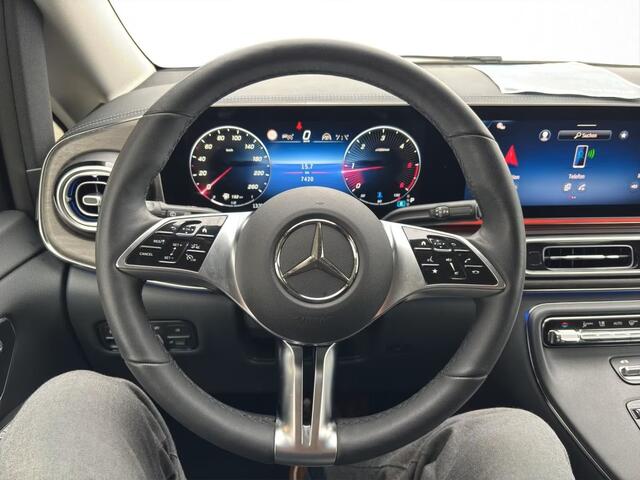 Mercedes-Benz V-KLASSE 250d L2 Avantgarde 7 personen Distronic Klaptafel EL. Schuifdeuren Burmester 360 Camera 19 Inch Stuurverwarming Stoelverwarming