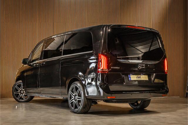 Mercedes-Benz V-KLASSE 220d Extra Lang DC | Elek schuifdeuren | Navigatie | Stoelverwarming | Lederen bekleding | PDC | Trekhaak | Cruise control | Nieuwe remmen rondom | Nieuwe APK